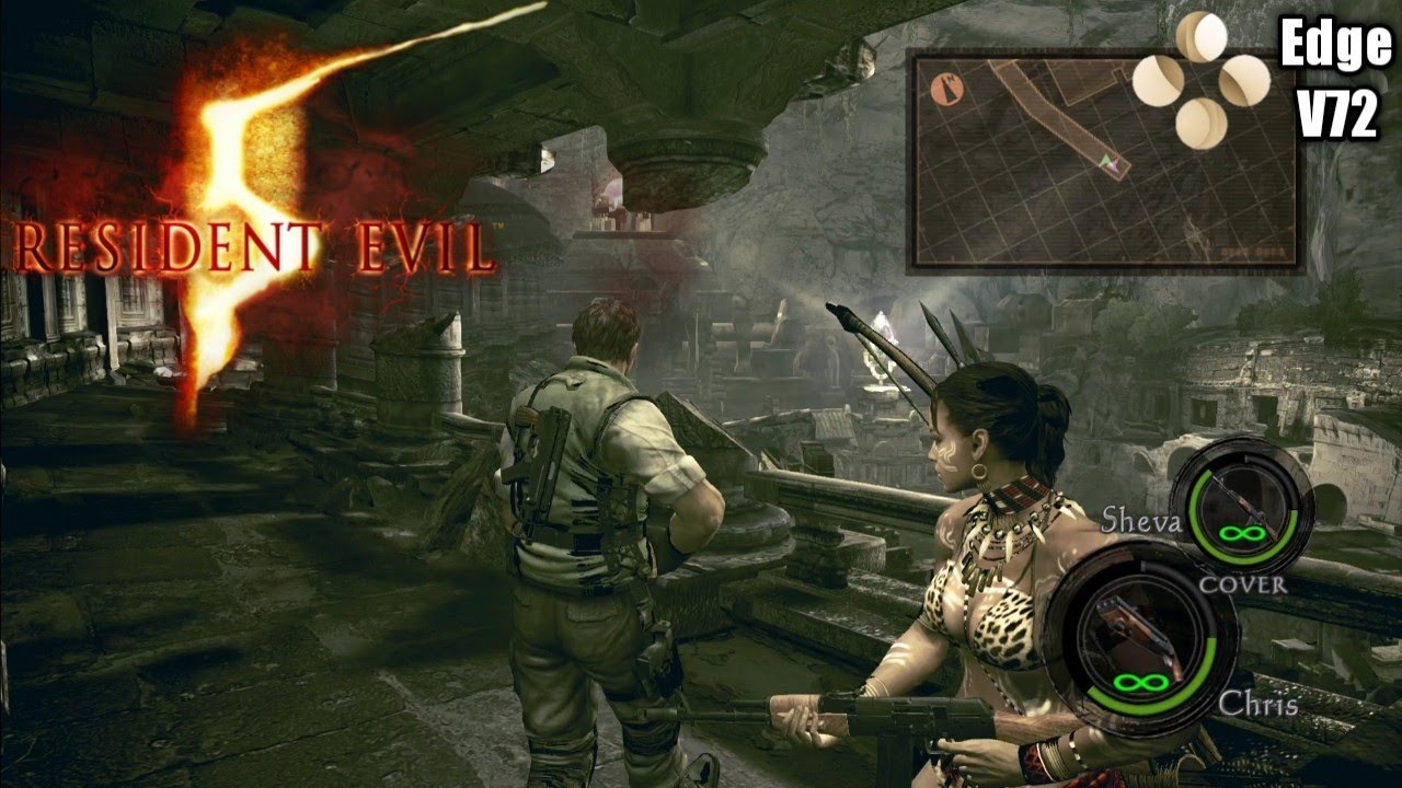 Resident Evil 5 Gameplay On Skyline Edge V72 Emulator Android +