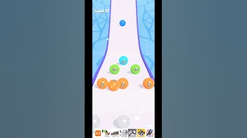 🏀🟢🟣🟡🏀Level 37 Ball Run 2048 Infinity Satisfying Mobile Games #shorts #satisfying #entertainment #fun