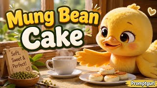 🐥 Easy Mung Bean Cake Recipe | Soft & Delicious Asian Dessert screenshot 5