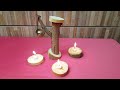 Wooden tea-light candle holder