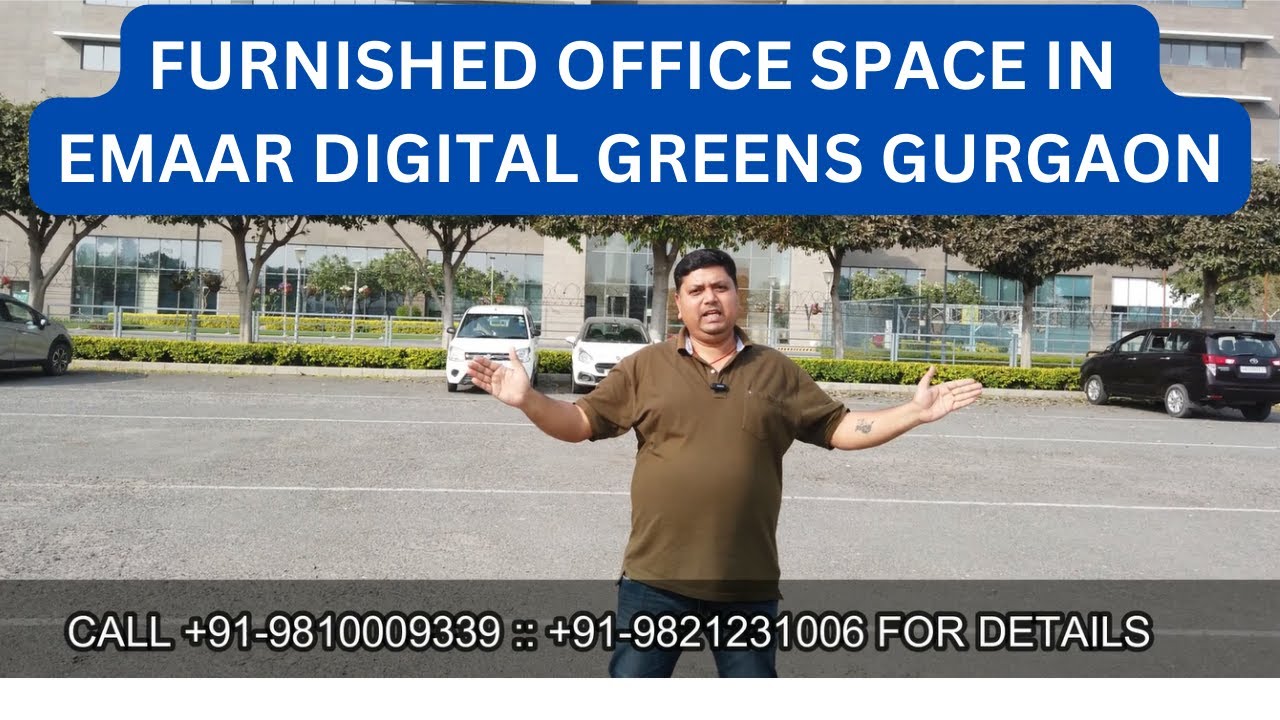 Furnished office space for rent in Emaar Digital Greens-Office space for Lease Golf course extension