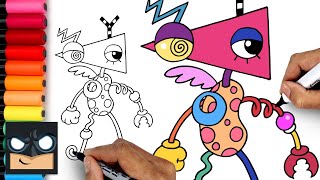 how to draw zooble the amazing digital circus