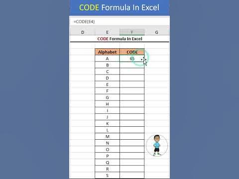 CODE Formula in Excel #excel #microsoftexcel #exceltips #exceltutorial ...