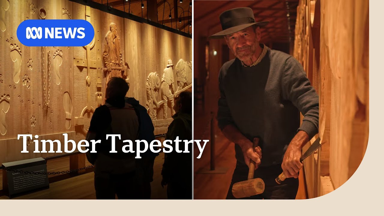 100-metre-long tapestry sculptor hangs up chisel | ABC News