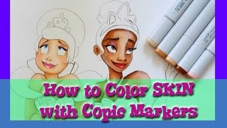 How To Color Skin With Copic Markers -