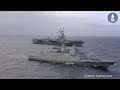 French Navy Frigate Normandie Fires Aster 30 Long Range Surface to Air Missile