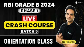 RBI Grade B 2024 Phase 1 Complete Preparation | LIVE Classes RBI Phase 1 | RBI 2024 Crash Course