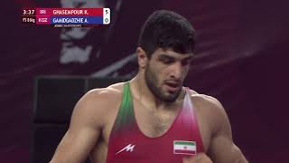 GOLD FS - 86 kg: K. GHASEMPOUR (IRI) v. A. GAMIDGADZHIE (KGZ)