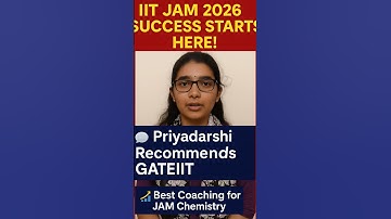 Why Priyadarshi Chose GATEIIT for IIT JAM 2026 |🏅Best JAM Chemistry Coaching! #iitjam2026 #iitjam