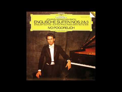 JS Bach English Suites No. 2 & 3 / Ivo POGORELICH (1986 Vinyl)