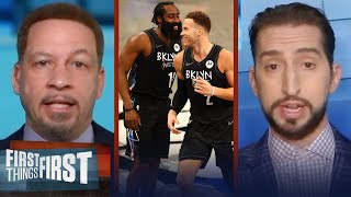 Nick Wright \& Chris Broussard decide if Nets are the 'Villains' of the NBA | FIRST THINGS FIRST