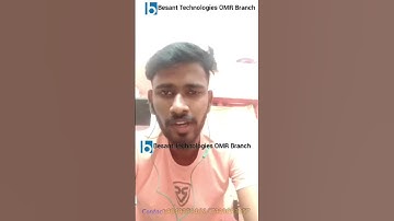 Besant Technologies OMR Branch|||Near IT HUB|||Student Review|||💯% Placement Support