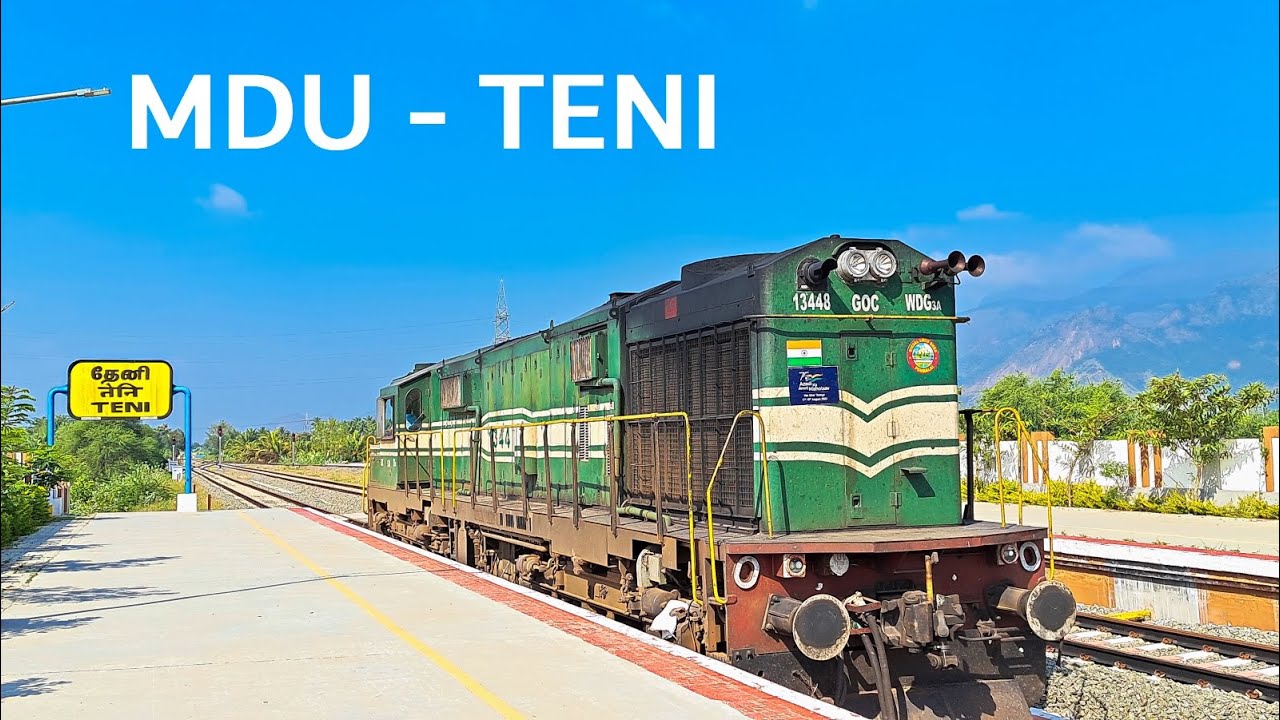 Madurai to Teni by Train | A nostalgic rural Tamil Nadu Train Journey behind a chugging GOC ALCo