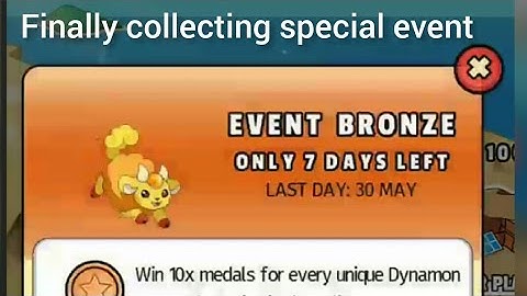 Finally completing and collecting special bronze event | Dynamons world