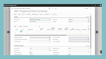 Create Credit Memos & Correct Sales Invoices in Dynamics 365 Business Central