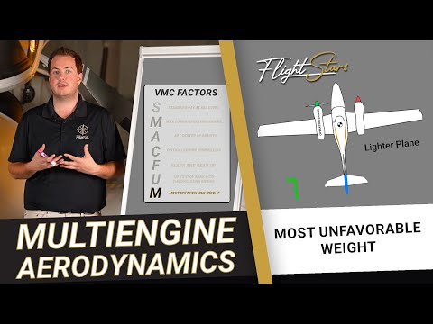 Diamond DA42 Multi-Engine Aerodynamics – VMC Factors - Most Unfavorable Weight