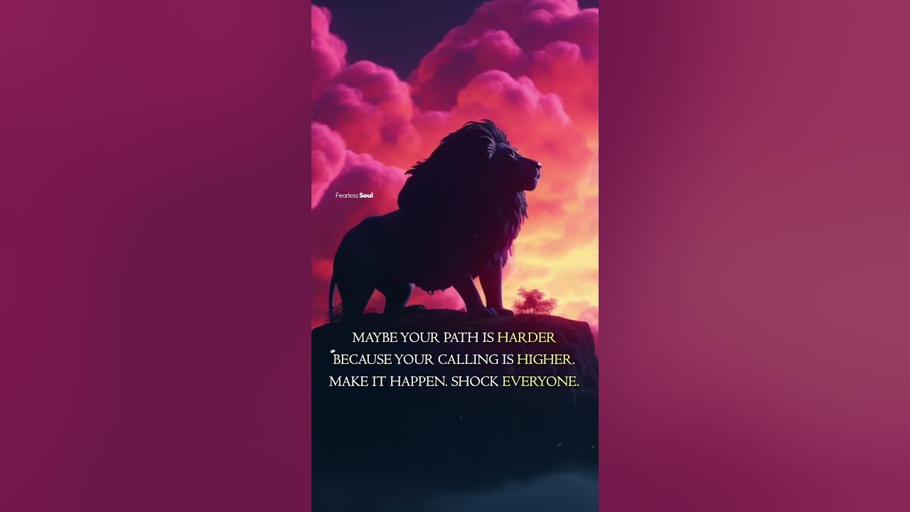 Maybe your path is HARDER because your CALLING is HIGHER. Keep going ...