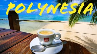 Polynesia DJI Drone Aerial of Moorea @ Linareva after Breakfast & Sunset dinner @ Tropical Mountains