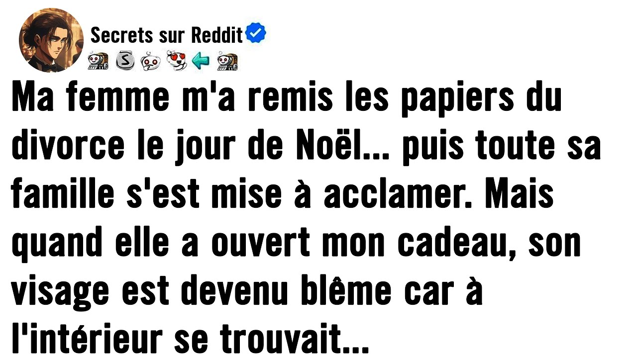 Ma Femme M'a Remis Les Papiers Du Divorce Le Jour De Noël... Puis Toute Sa Famille S'est Mise À Accl