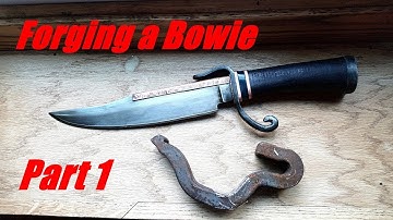 Forging a Bowie Knife From a Rail Road Anchor: Part 1