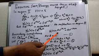 Potential step (Energy greater than potential step)|Part-2