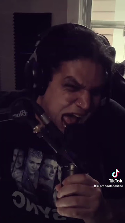 Can you FREESTYLE on a breakdown? 👀 #metalvocals #freestyle
