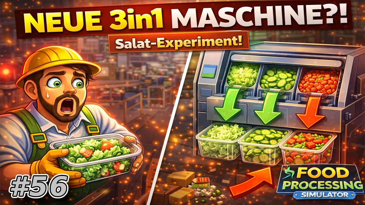 LEVEL 27! 😱 3in1 SALAT-MASCHINE im Härtetest! | Food Processing Simulator #56