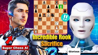 Super CHESS AI INCREDIBLY SACRIFICED HIS ROOK In A Spectacular Chess Game | Chess Strategy | Chess screenshot 5