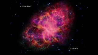 Crab Nebula In Five Different Wavelengths
