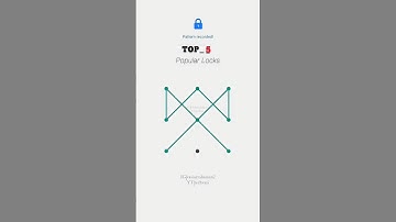 Top 5 Popular Patterns Lock 🔐 #techvasi #pattern #shorts