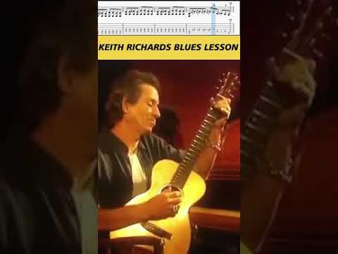 KEITH RICHARDS - BLUES LESSON - TAB