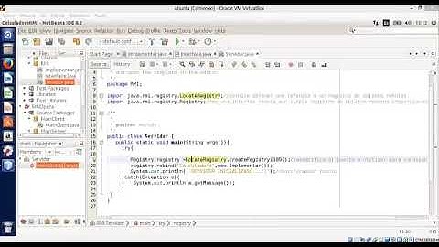 Calculadora RMI en Ubuntu em Lenguaje Java