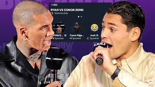 Conor Benn PULLS UP on Ryan Garcia live in hilarious exchange over fight!
