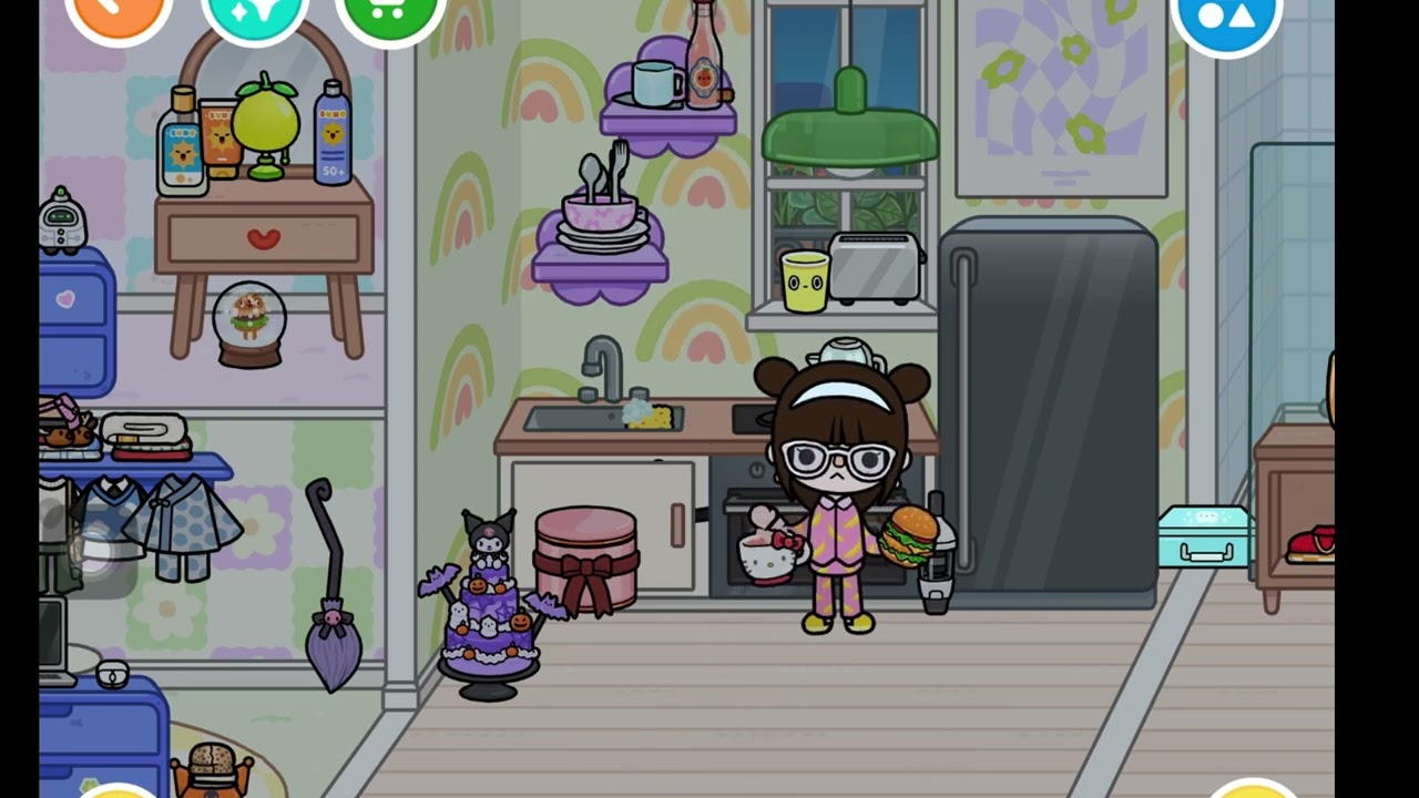 một đêm của tớ trong KTX sẽ ntn? 💋 #tocaboca #capcutedit 