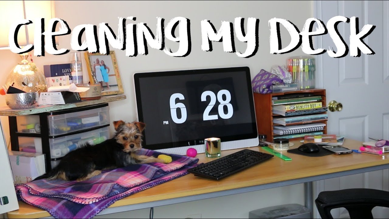 Cleaning My Desk Youtube