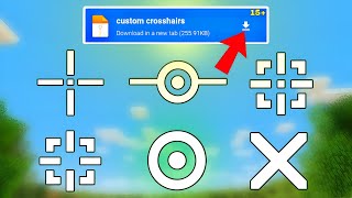 Minecraft CUSTOM Crosshairs Addon | 15+ BEST PvP Crosshairs. (MCPE/Bedrock)