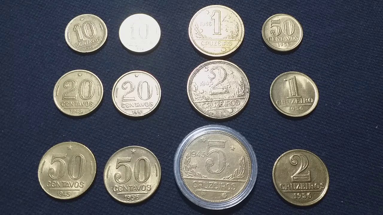 MOEDAS RARAS! TODAS DE BRONZE ALUMÍNIO DO CRUZEIRO