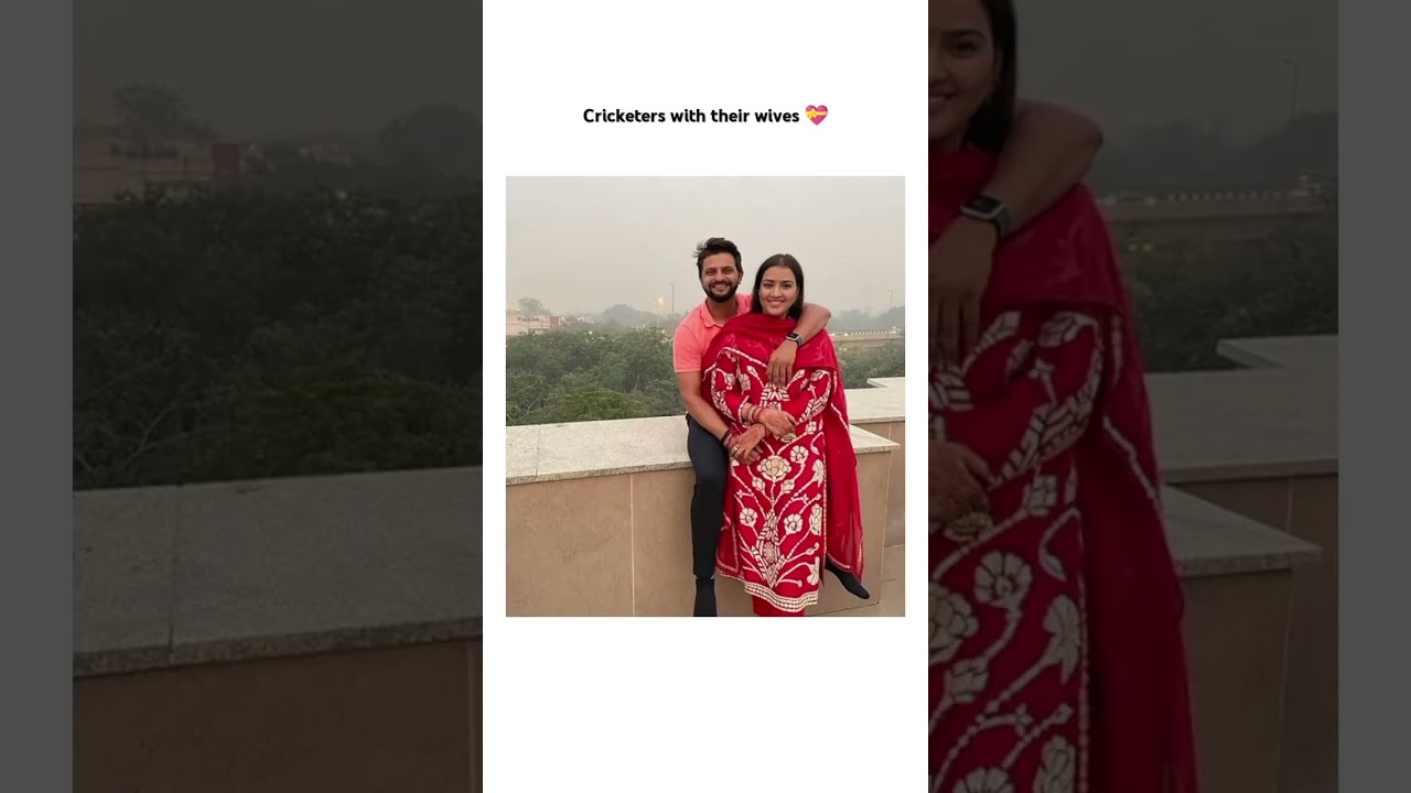 Cricketers with their wives ✨