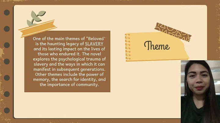 Beloved by:Toni Morisson(Symbols, Themes,Setting,Character Analysis, Author’s background & Analysis)