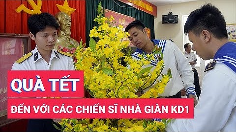 Quà Tết đến với cán bộ, chiến sĩ nhà giàn KD1