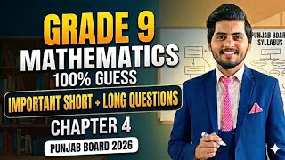 Chapter 4 math class 9th important questions #exampreparation #boardexams2026 #punjabboard #maths 