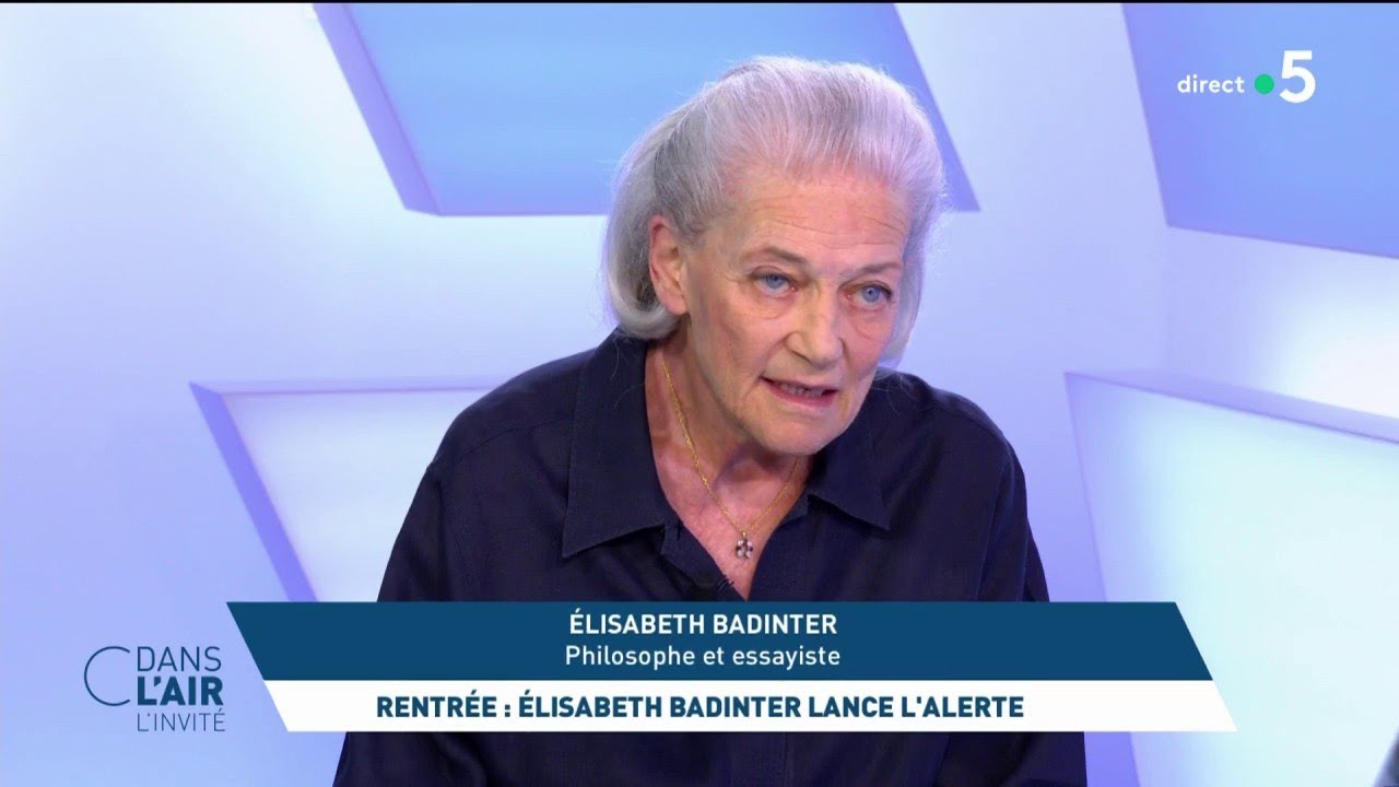 Rentrée : Elisabeth Badinter lance l’alerte - L’invité #cdanslair 01.09