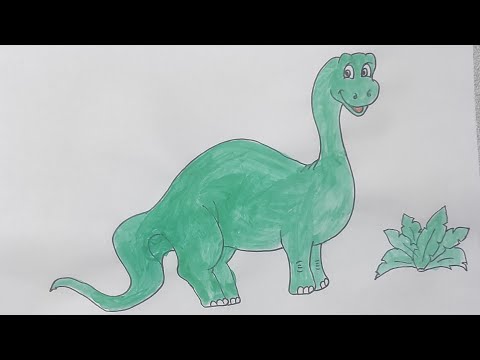 Kolay Dinazor Çizimi//Dinazor Nasıl Çizilir//Easy Dinosaur Drawing
