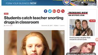 Teacher Caught Snorting Cocaine And Heroin In The Classroom By Her Students