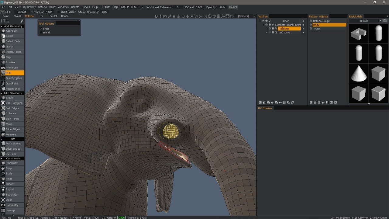3ds RFill Tool