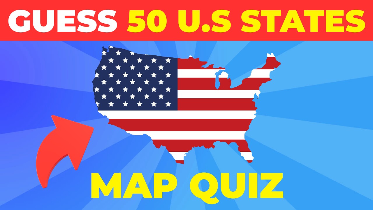 Can You Find ALL 50 U.S States On The Map? | 5-Second Map Quiz Challenge