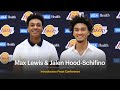 Jalen Hood-Schifino &amp; Maxwell Lewis Introductory Press Conference