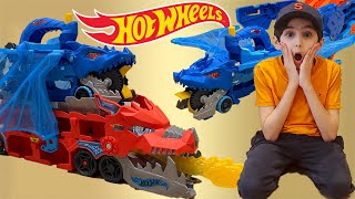 HOT WHEELS ULTIMATE DUAL DRAGON TRANSPORTER 2026 PLUS MORE!