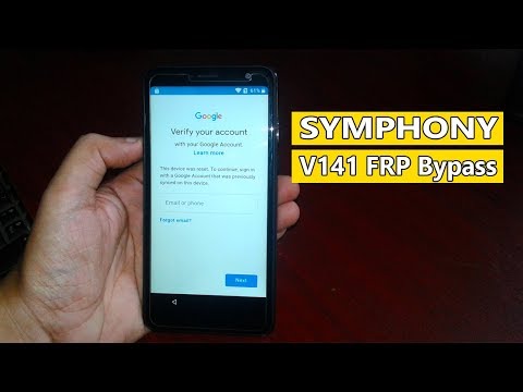 Symphony V141 Frp bypass, Symphony V141 Google Account Bypass 100% Working