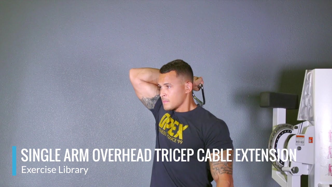 Single Arm Overhead Tricep Cable Extension OPEX Exercise Library